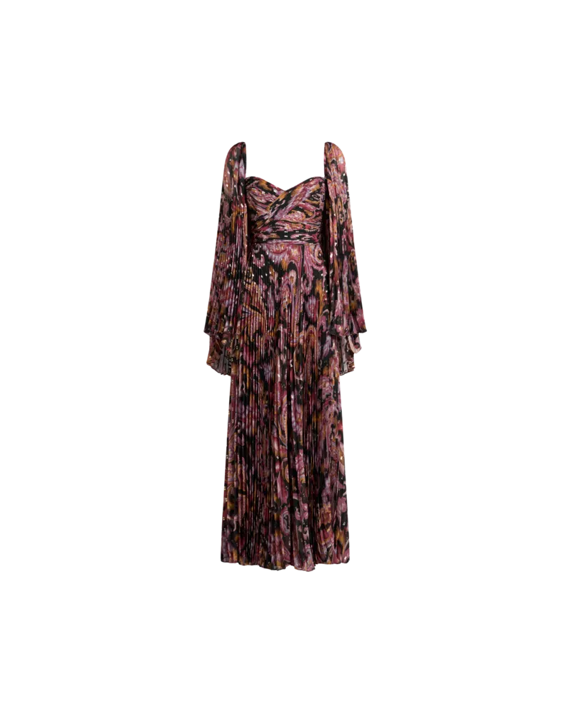 Etro Kleid Aus Seiden-fil-coupé, Damen, Schwarz, Größe Schwarz