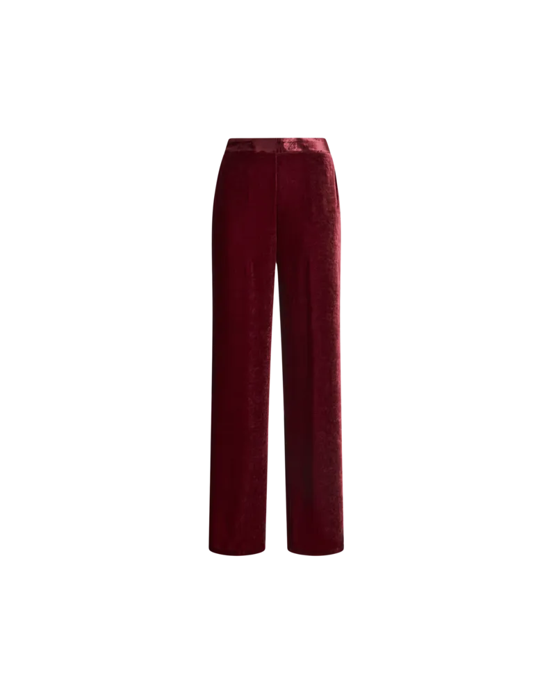 Etro Palazzo-hose Aus Samt, Damen, Rot, Größe Rot