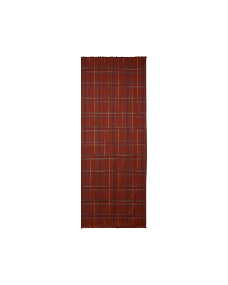 Etro Double-face-schal Aus Wolle Und Seide Mit Karo- Und Paisley-motiv, Herren, Bordeaux Bordeaux