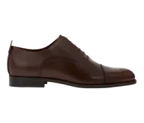 Oxford-schuhe Aus Leder Mit Paisley-detail, Herren, Braun, Größe