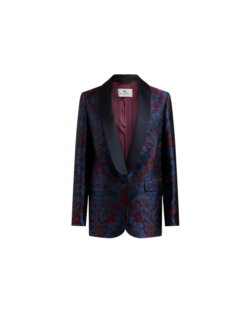Etro Jacke Aus Einer Seidenmischung Mit Jacquardmuster, Damen, Größe 