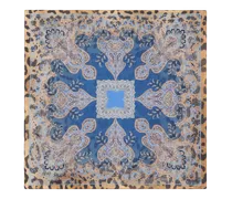 Pochette Aus Seide Mit Animal-paisley-motiv, Herren, Multicolor