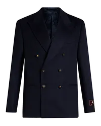 Etro Zweireihiger Blazer Aus Kaschmir, Herren, Navyblau Navyblau