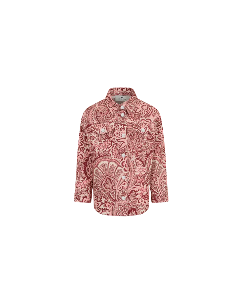 Etro Jacke Mit Blumenprint, Bordeaux, Größe Bordeaux