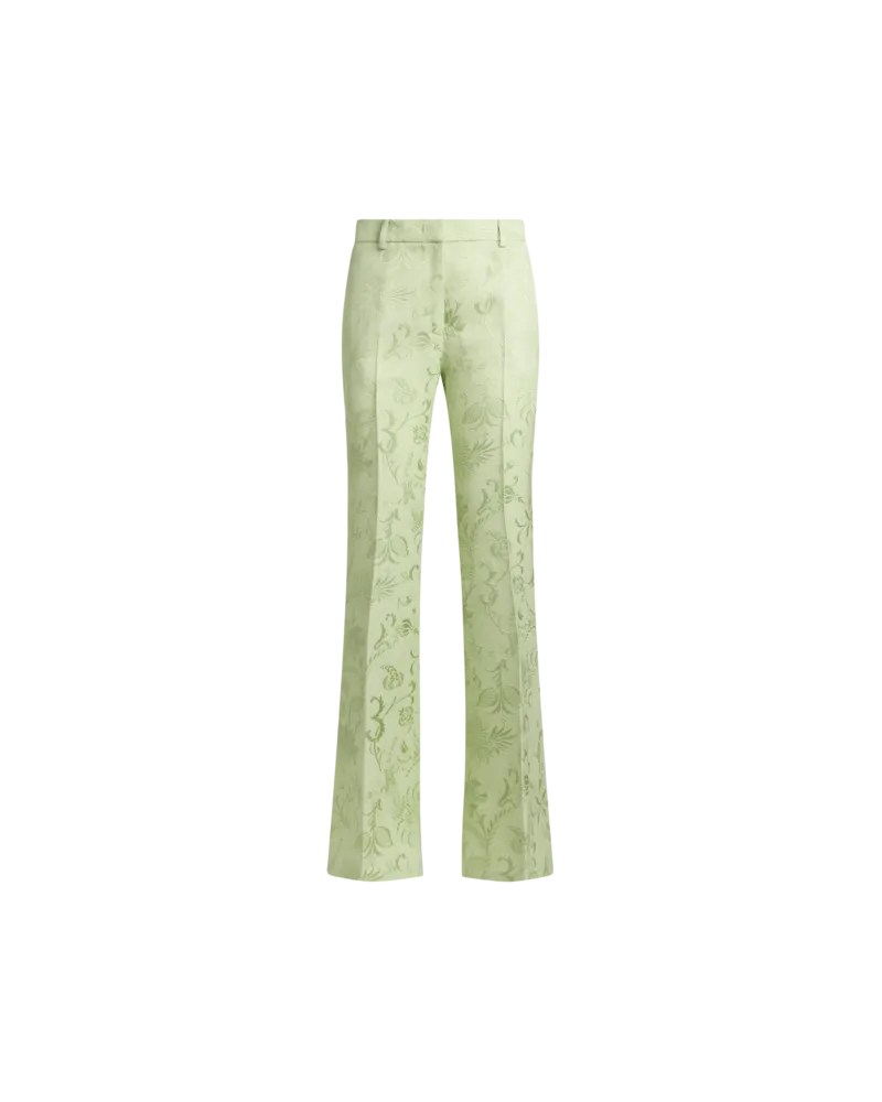 Etro Jacquard-bootcut-hose Mit Floralem Motiv, Damen, Größe 