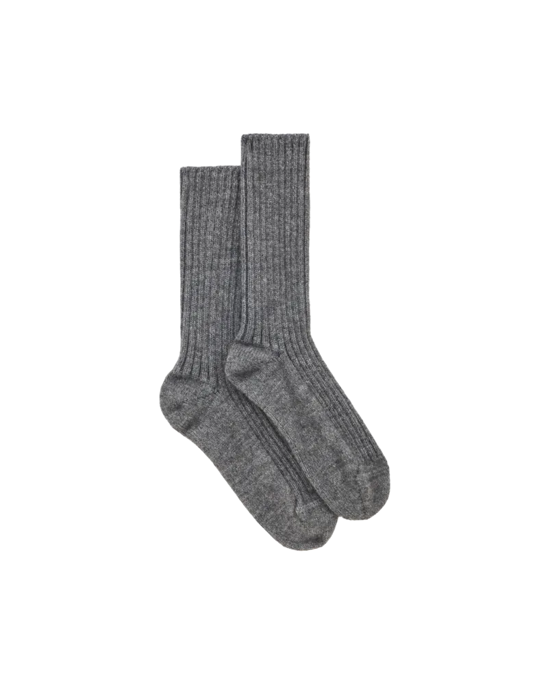 Etro Socken Aus Wolle Und Alpaka, Damen, Grau, Größe Grau