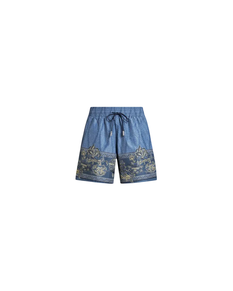 Etro Badehose Mit Blumendruck, Herren, Hellblau, Größe Hellblau