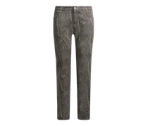 Jeans Im Regular Fit Aus Denim Aus Baumwolle Mit Arnica-motiv, Herren, Grau, Größe