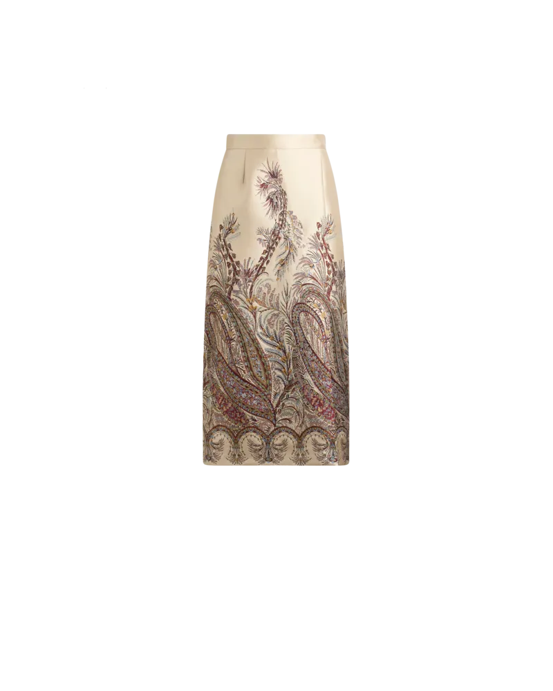Etro Midibleistiftrock Aus Jacquard-fil-coupé, Damen, Multicolor, Größe Multicolor