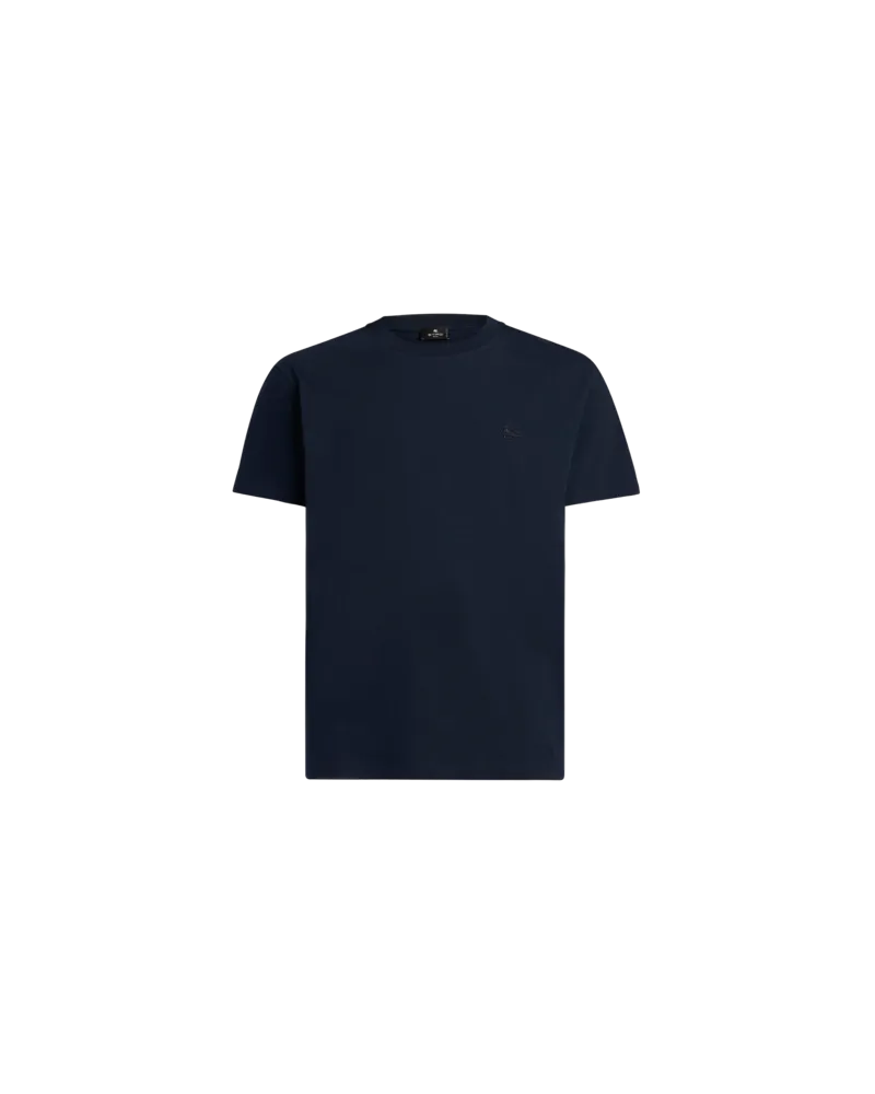 Etro T-shirt Mit Stickerei, Herren, Schwarz, Größe Schwarz