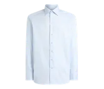Jacquard-bluse Aus Baumwolle Mit Arnica-motiv, Herren, Hellblau, Größe