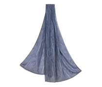 Schal Mit Paisley-muster, Herren, Navyblau