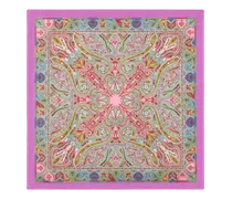 Einstecktuch Aus Seide Mit Jacquardmuster, Herren, Violett