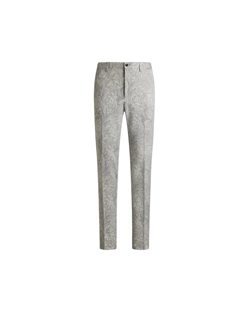 Etro Hose Aus Baumwolljacquard, Herren, Grau, Größe Grau