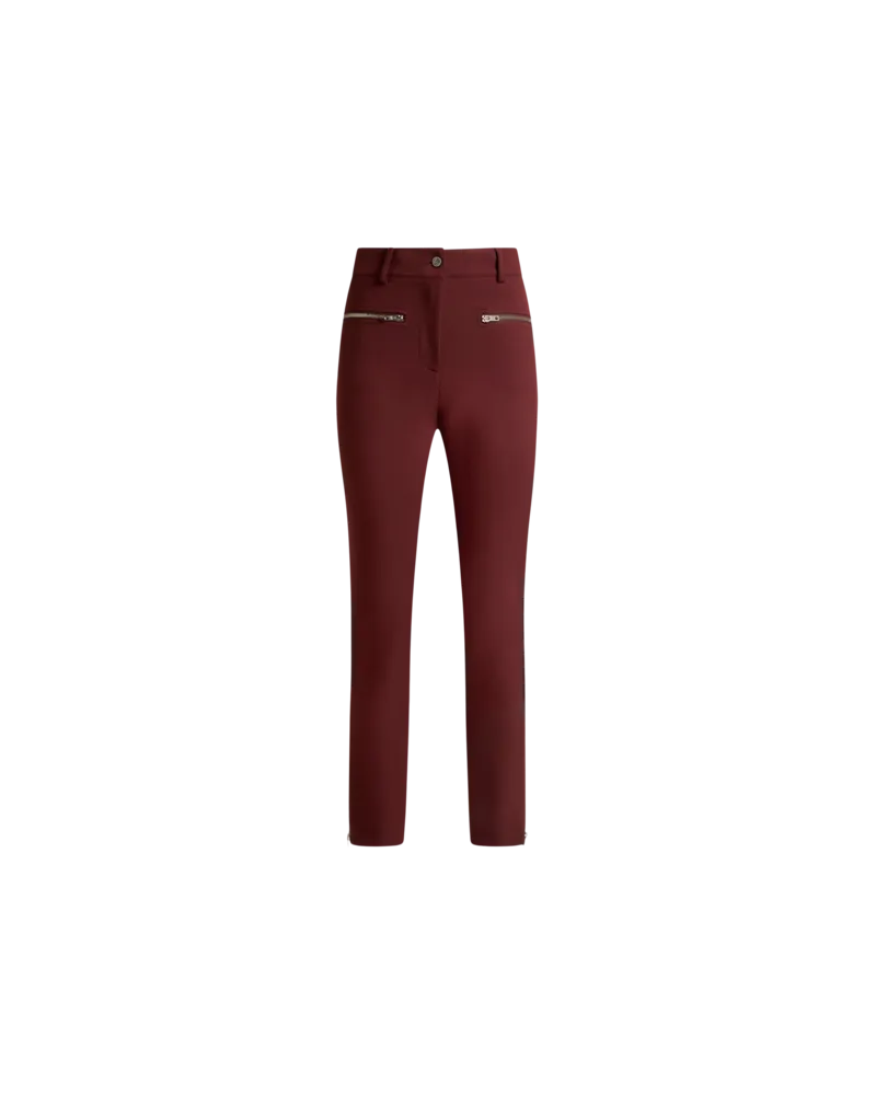 Etro Eng Anliegende Hose Mit Reissverschluss, Damen, Rot, Größe Rot