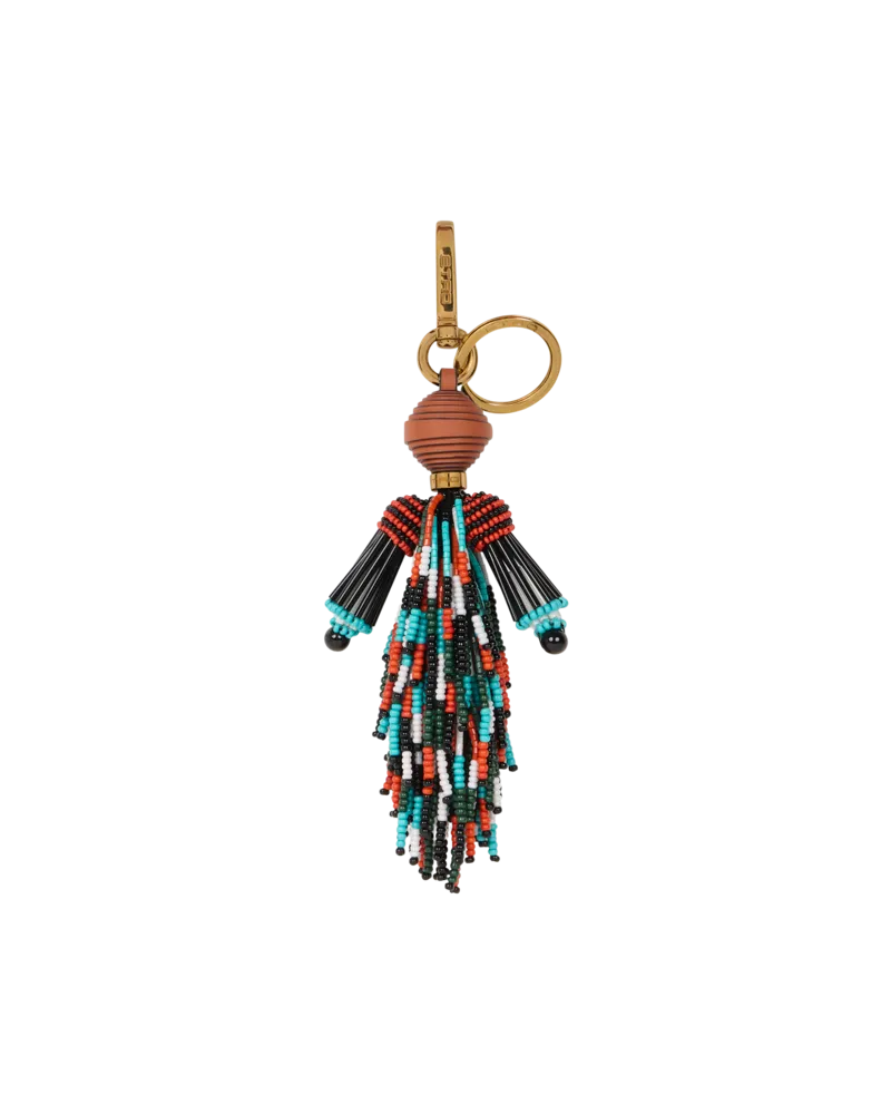 Etro Charm Mit Männchen Und Fransen, Damen, Rot Rot