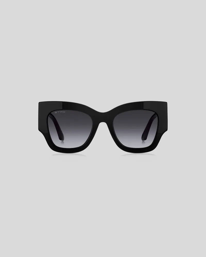 Etro Sonnenbrille Etromania, Damen, Schwarz Schwarz