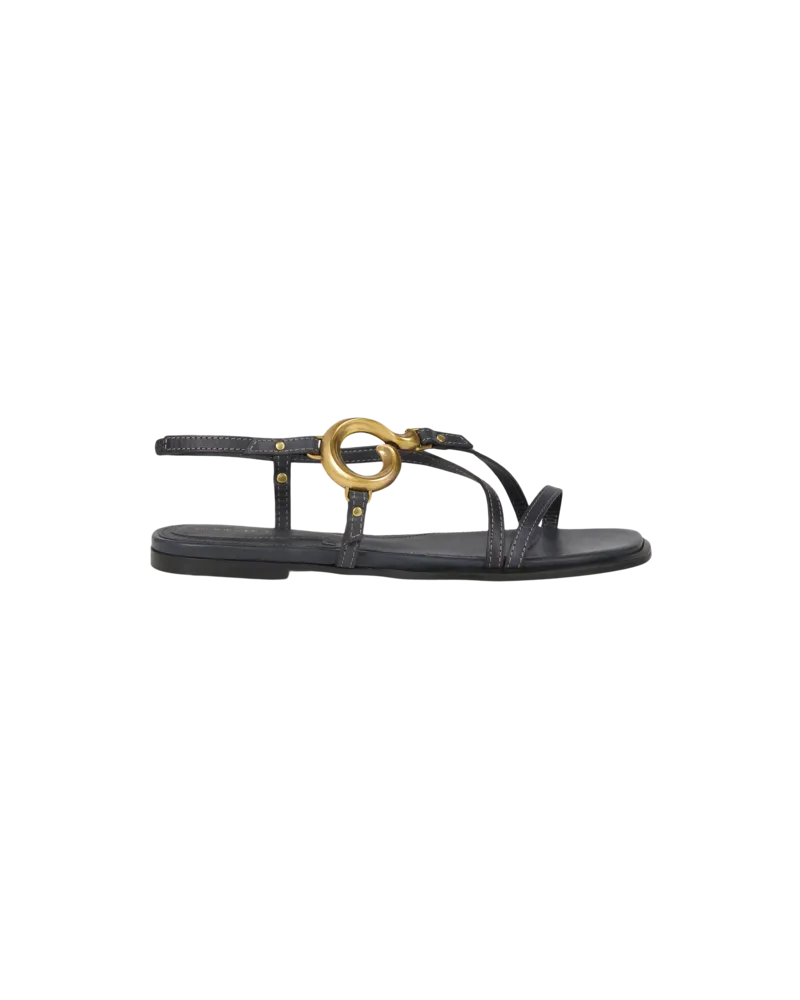 Etro Flache Sandalen Mit Paisley-detail, Damen, Navyblau, Größe Navyblau