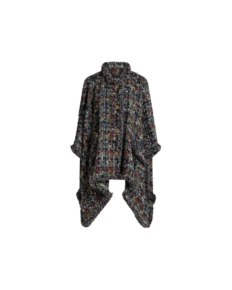 Etro Bouclé-cape, Damen, Multicolor Multicolor