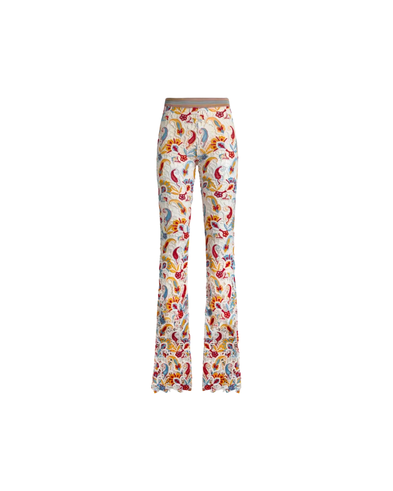 Etro Hose Mit Paisley-makramee, Damen, Multicolor, Größe Multicolor
