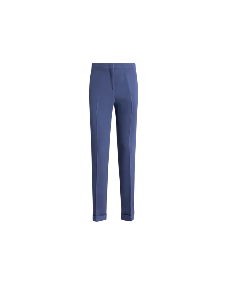 Etro Zigarettenhose Aus Cady, Damen, Hellblau, Größe Hellblau