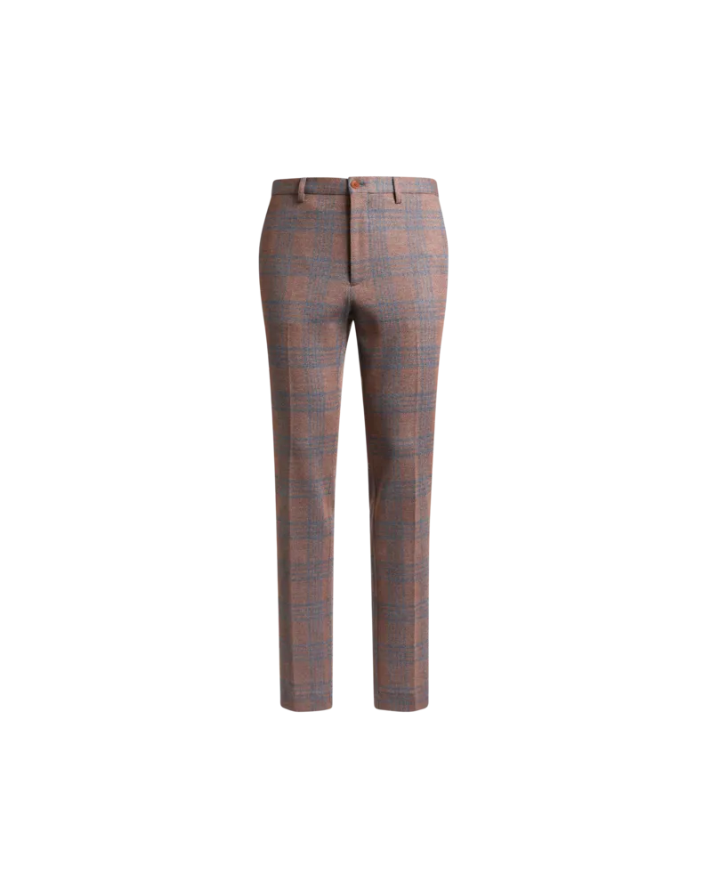Etro Hose Mit Karomuster, Herren, Orange, Größe Orange