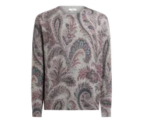 Pullover Aus Kaschmir, Herren, Grau, Größe