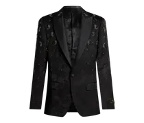 Elegantes Sakko Aus Einer Leinenmischung, Herren, Schwarz, Größe