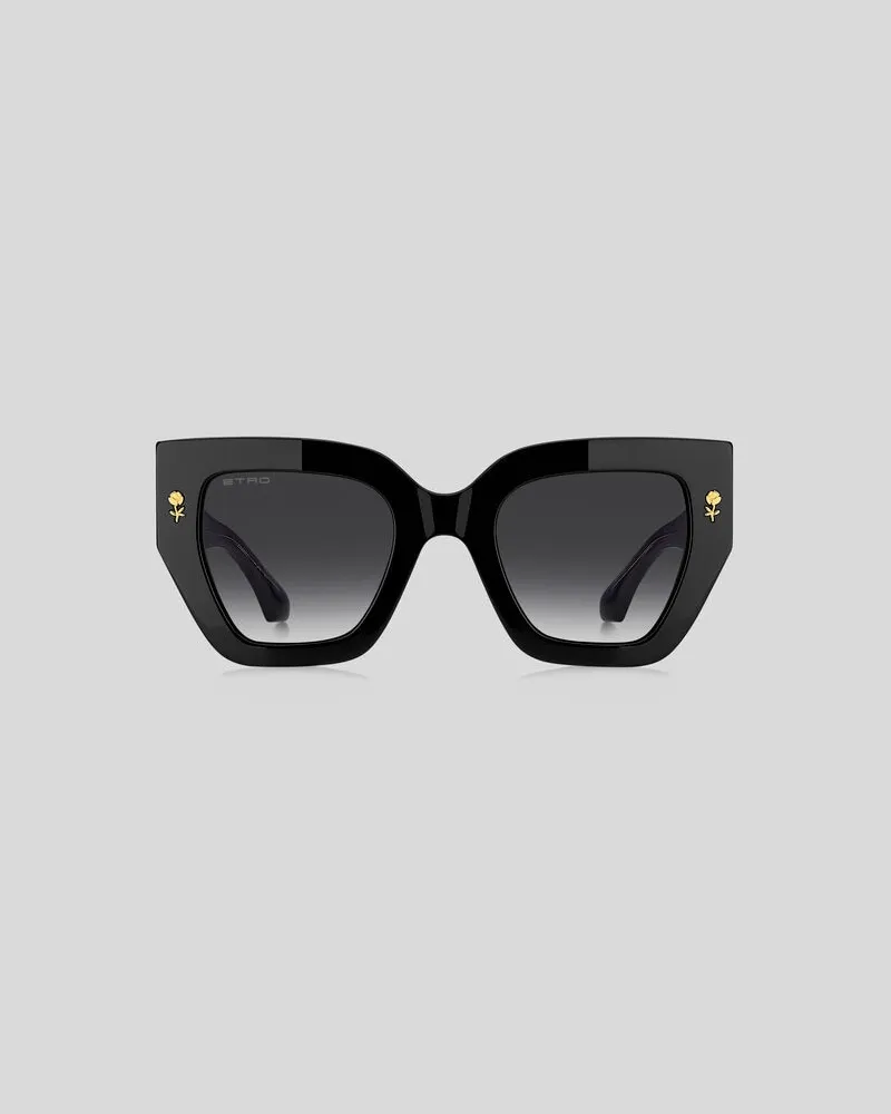 Etro Sonnenbrille Etromania, Damen, Schwarz Schwarz