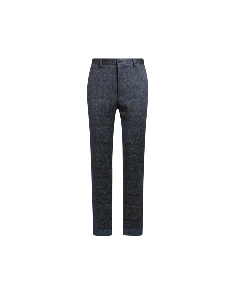 Etro Hose Aus Jacquard-jersey, Herren, Blau, Größe Blau