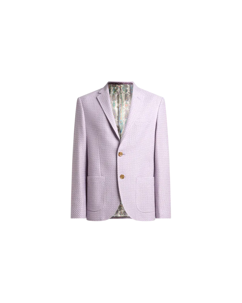 Etro Blazer Aus Baumwolljersey, Herren, Violett, Größe Violett