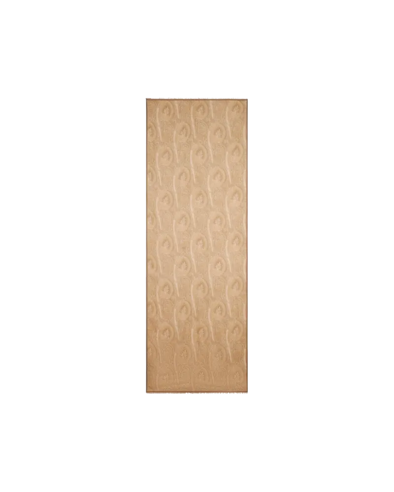 Etro Schal Mit Paisley-muster, Herren, Beige Beige