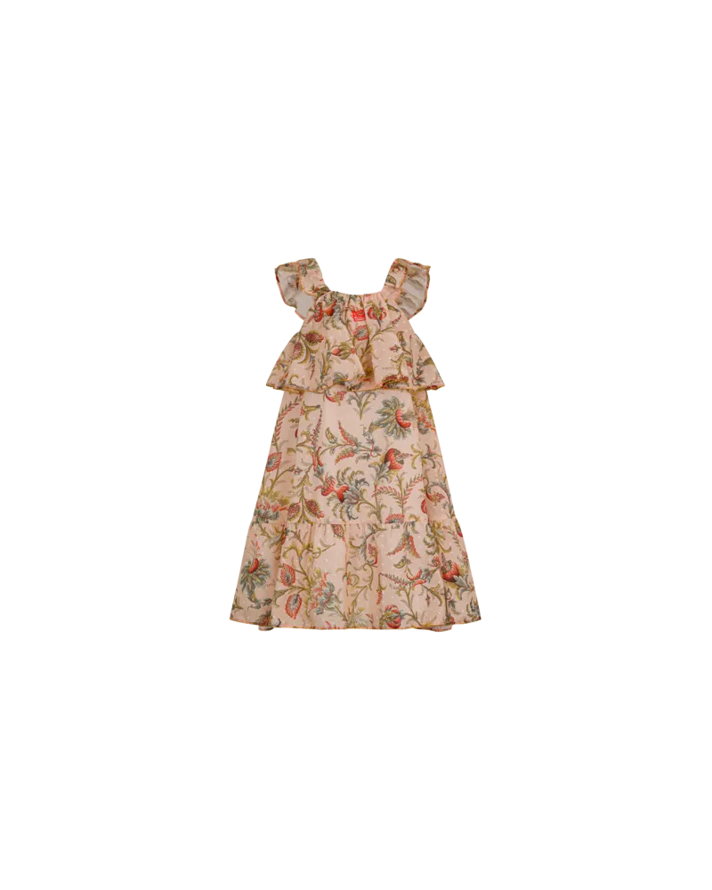 Etro Kleid Aus Baumwoll-plumetis Mit Floralem Ramage-print, Multicolor, Größe Multicolor