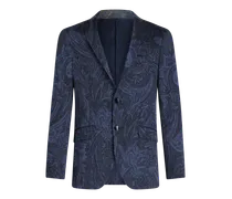 Jacquard-sakko Mit Paisleymuster, Herren, Navyblau, Größe