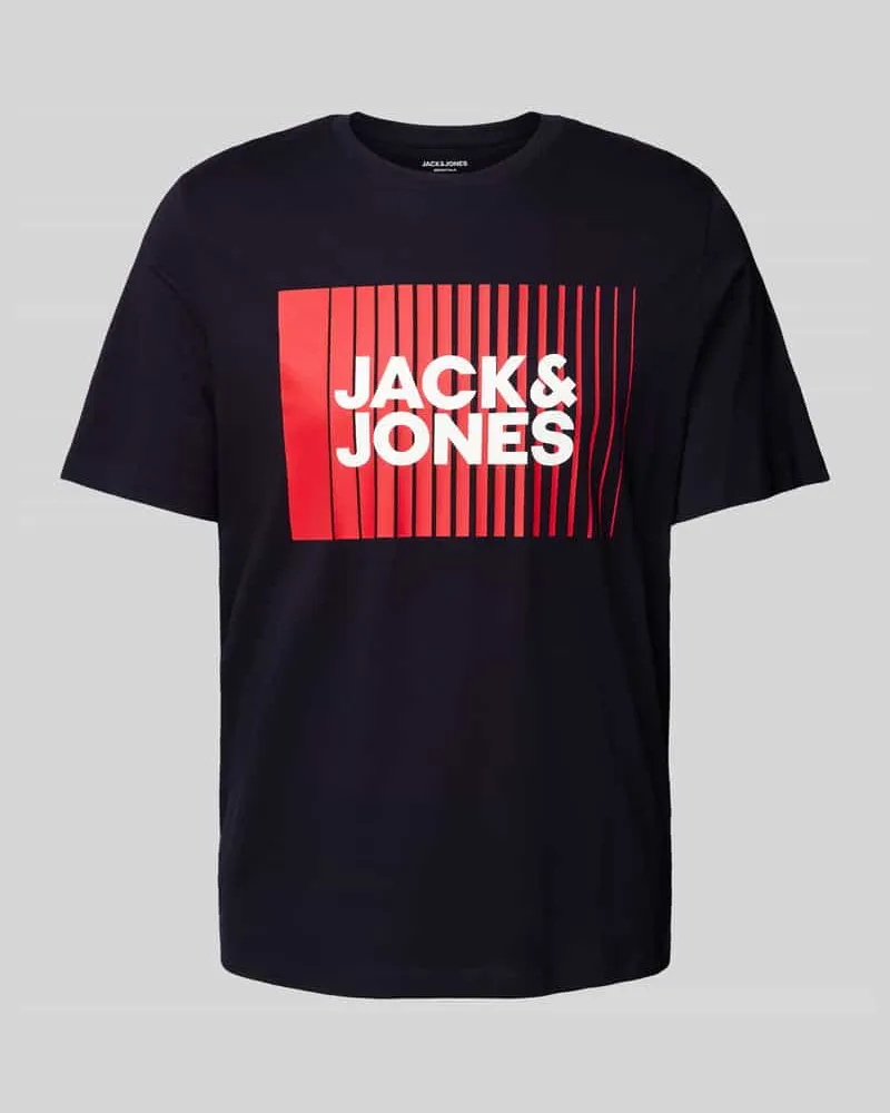 Jack & Jones T-Shirt mit Label-Print Modell 'CORP 