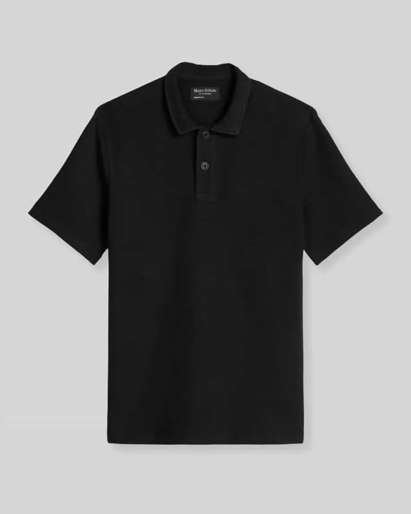Marc O'Polo Regular Fit Poloshirt aus Baumwoll-Mix Black