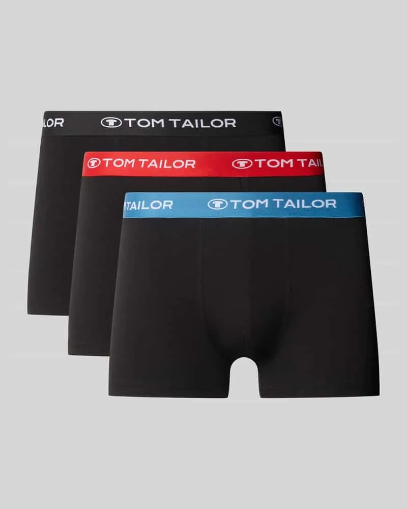 Tom Tailor Pants aus Baumwoll-Mix im 3er-Pack Black