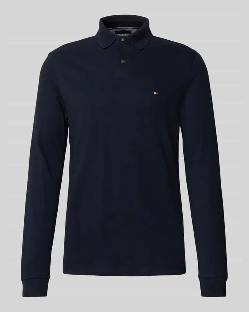 Tommy Hilfiger Regular Fit Poloshirt aus Baumwoll-Mix Marine