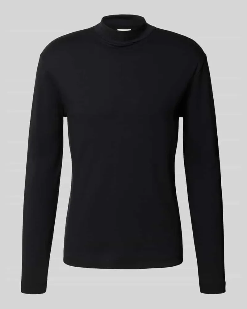 Drykorn Longsleeve mit Stehkragen Modell 'MORITZO Black