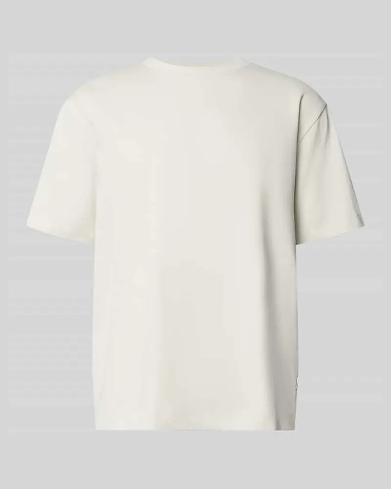 Lindbergh Oversized T-Shirt mit Rundhalsausschnitt Hellgrau