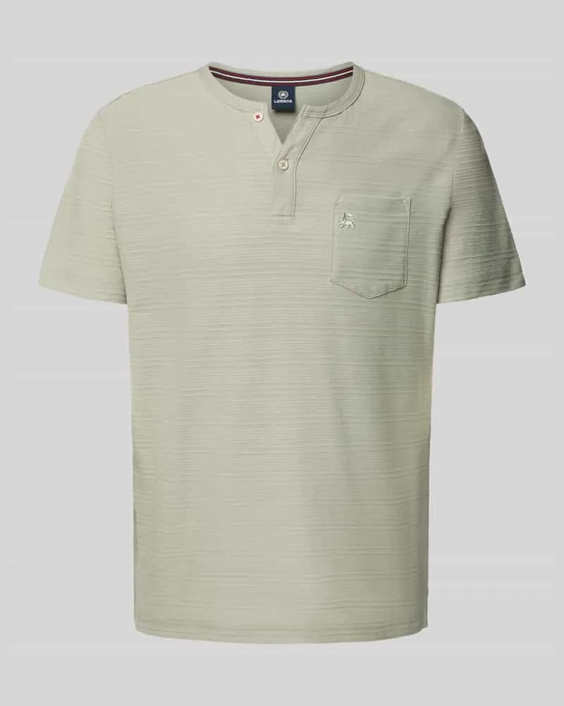 Lerros T-Shirt mit Brusttasche und Label-Stitching Modell 'SERAFINO 