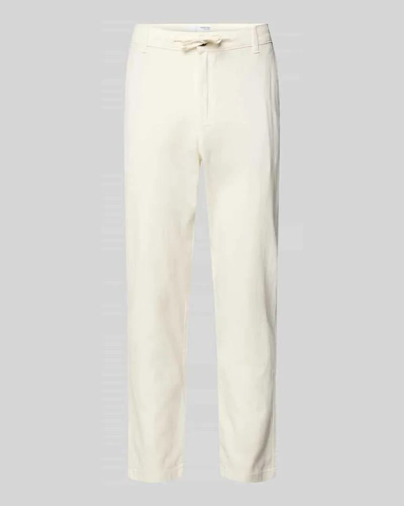 Selected Homme Slim Tapered Fit Hose mit Leinen-Anteil Modell 'BRODY 