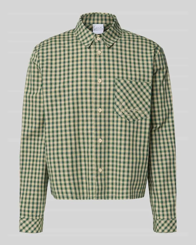 Karl Kani Boxy Fit Freizeithemd mit Brusttasche Gruen