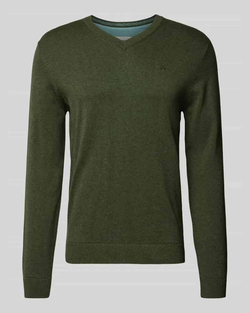 Tom Tailor Regular Fit Strickpullover mit V-Ausschnitt 