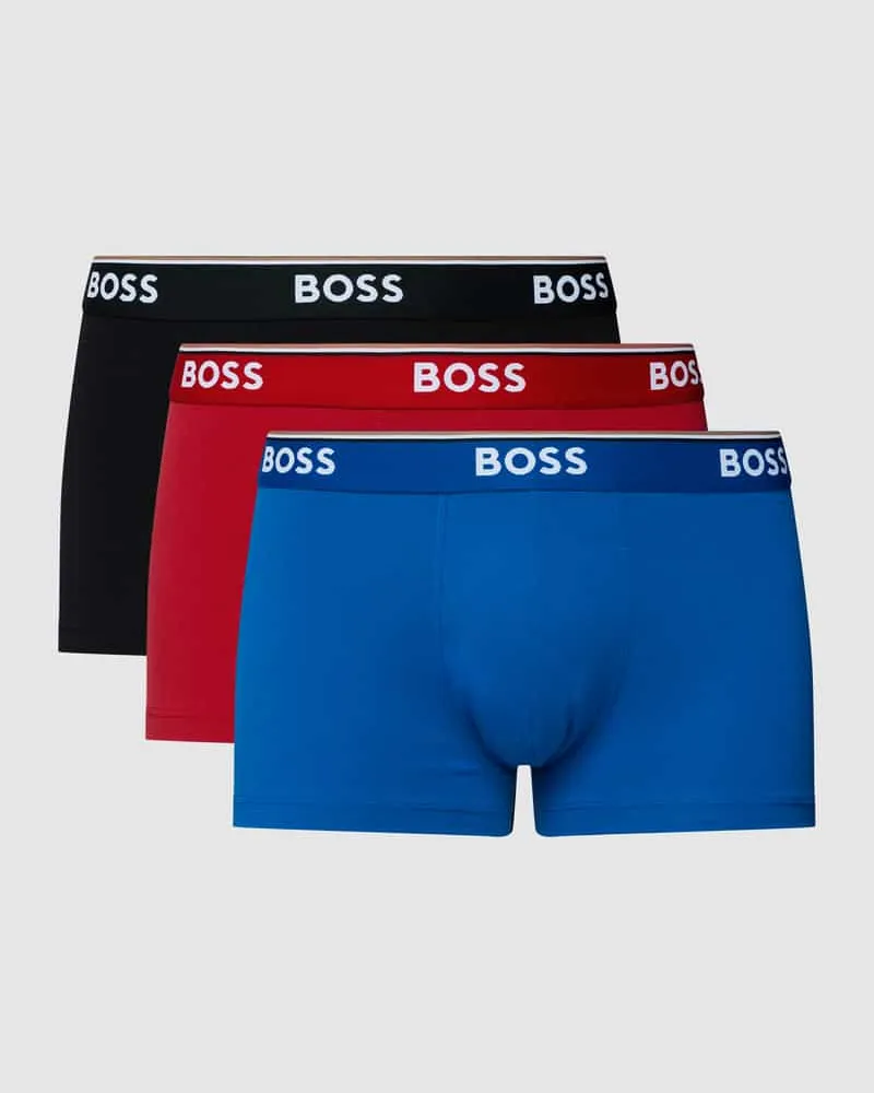HUGO BOSS Trunks mit elastischem Logo-Bund im 3er-Pack 