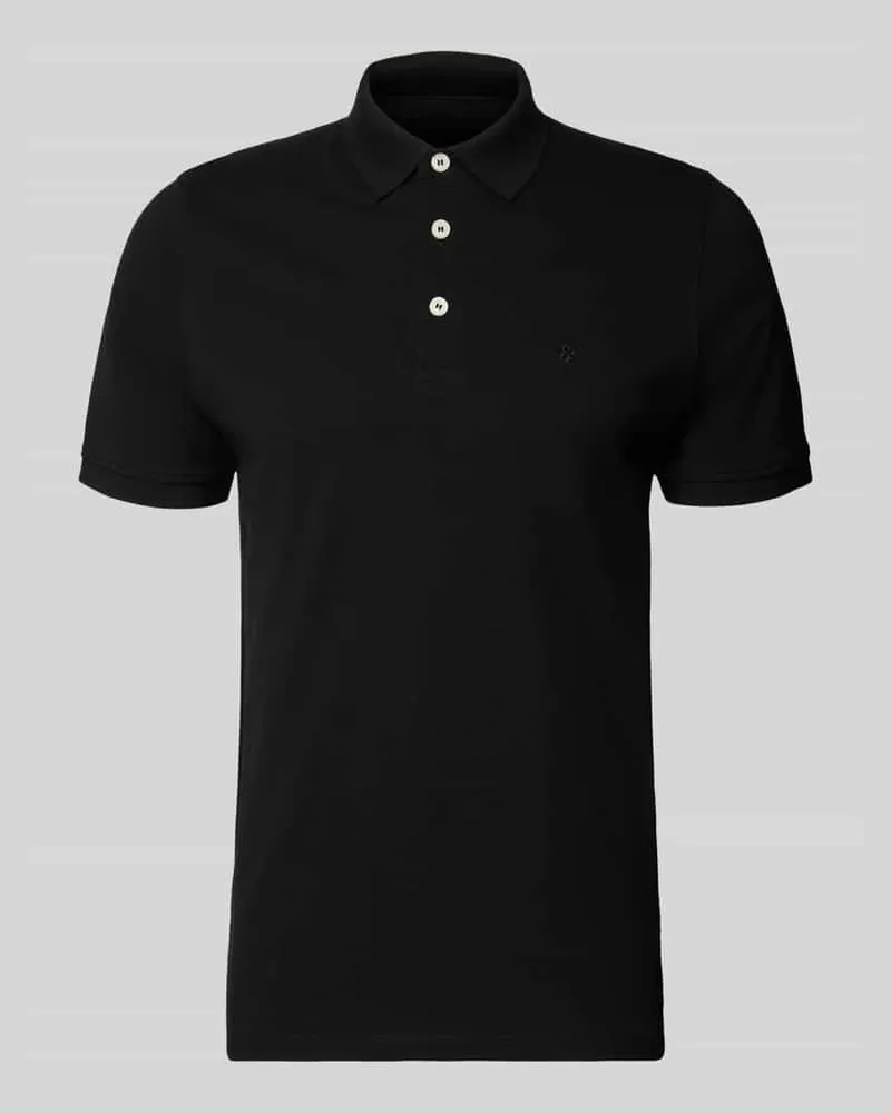 Jack & Jones Regular Fit Poloshirt mit Label-Stitching Modell 'PAULOS 