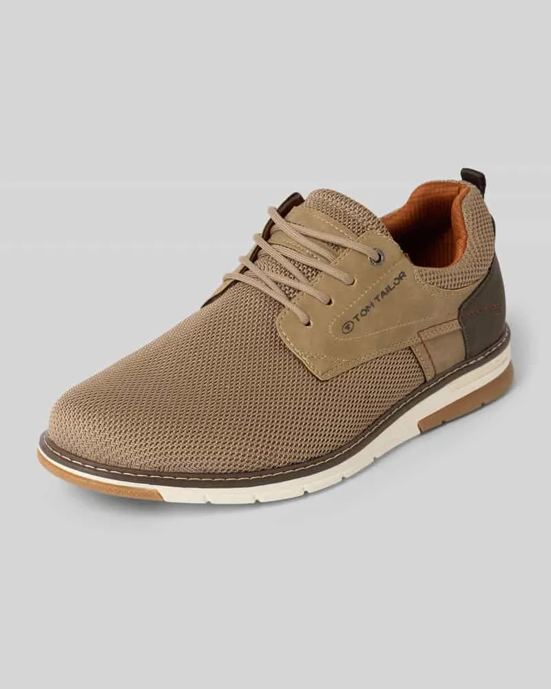 Tom Tailor Low Top Sneaker mit Lederoptik-Details Modell 'DYLAN Sand