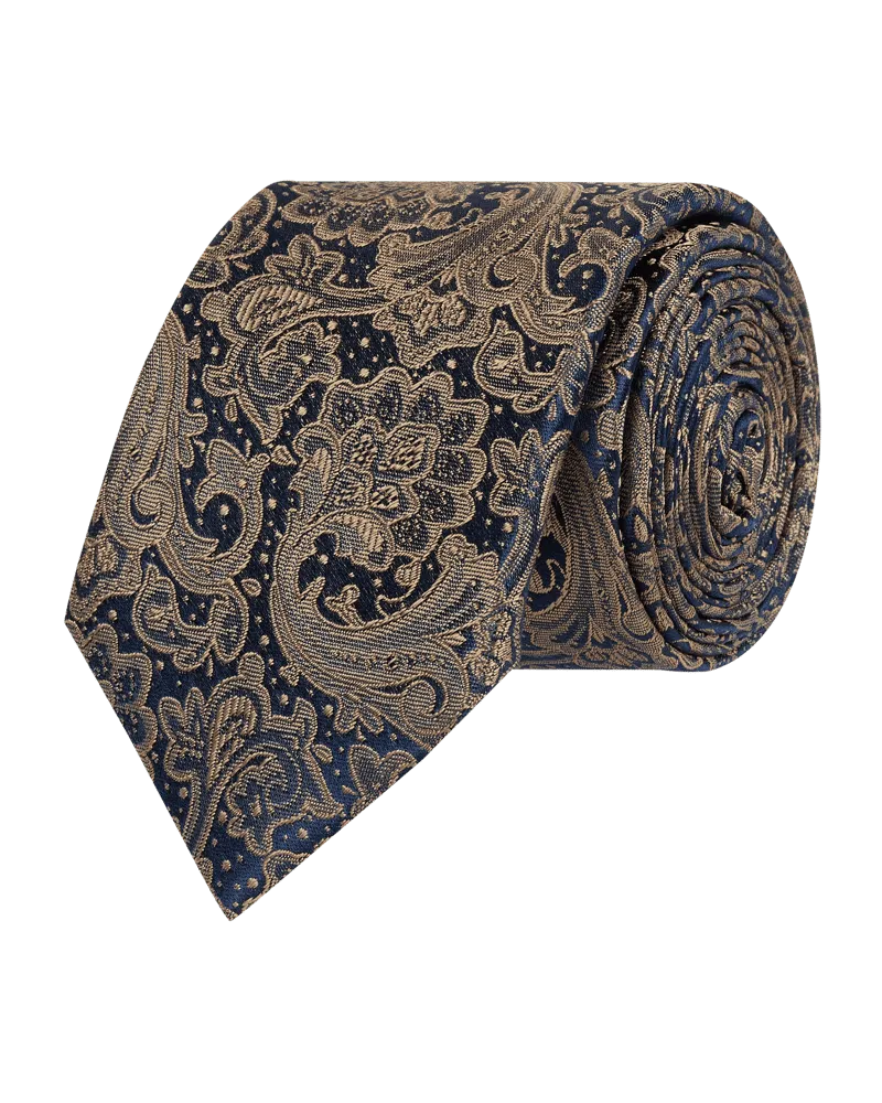 Monti Seidenkrawatte mit Paisley-Muster 