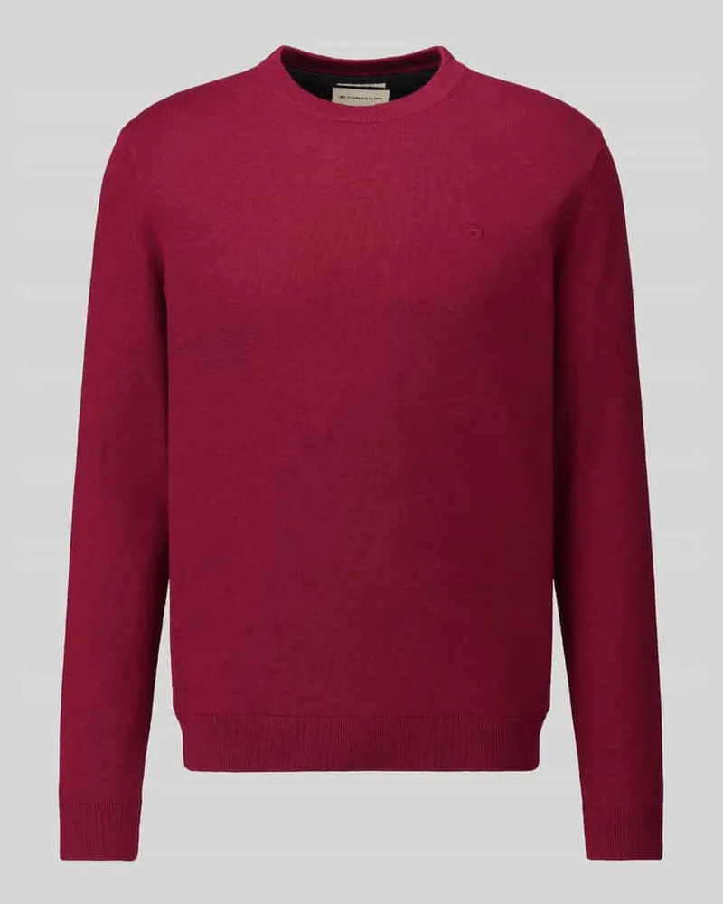 Tom Tailor Pullover aus reiner Baumwolle Rot