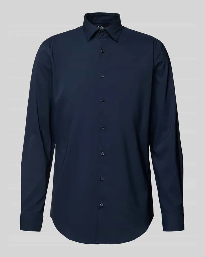 JAKE*S Slim Fit Businesshemd mit Stretch-Anteil 